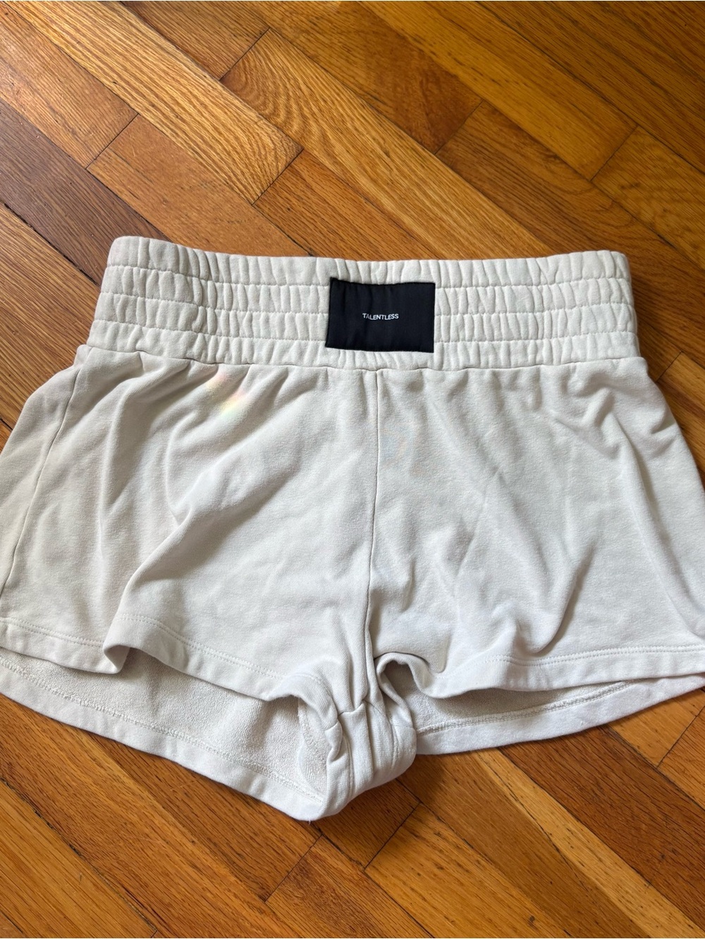 TALENTLESS Cream Women's Athletic Lounge Shorts